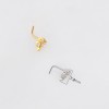 FLOWER MULTI CZ MARQUISE LEAF POLISH 316L SURGICAL STEEL L-SHAPE NOSE BOX